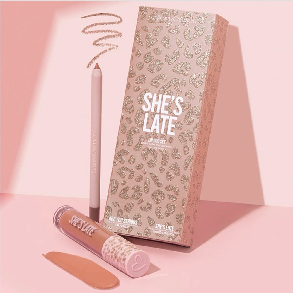 Beauty Creations She's Late Lip Duo - Soft Pink
